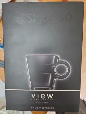 Nespresso View Collection Espresso Glasses - Black